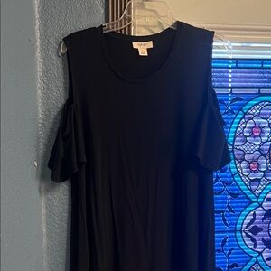 Style & Co. Black Cold Shoulder Dress